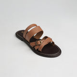 Bone Strappy Push In Sandal