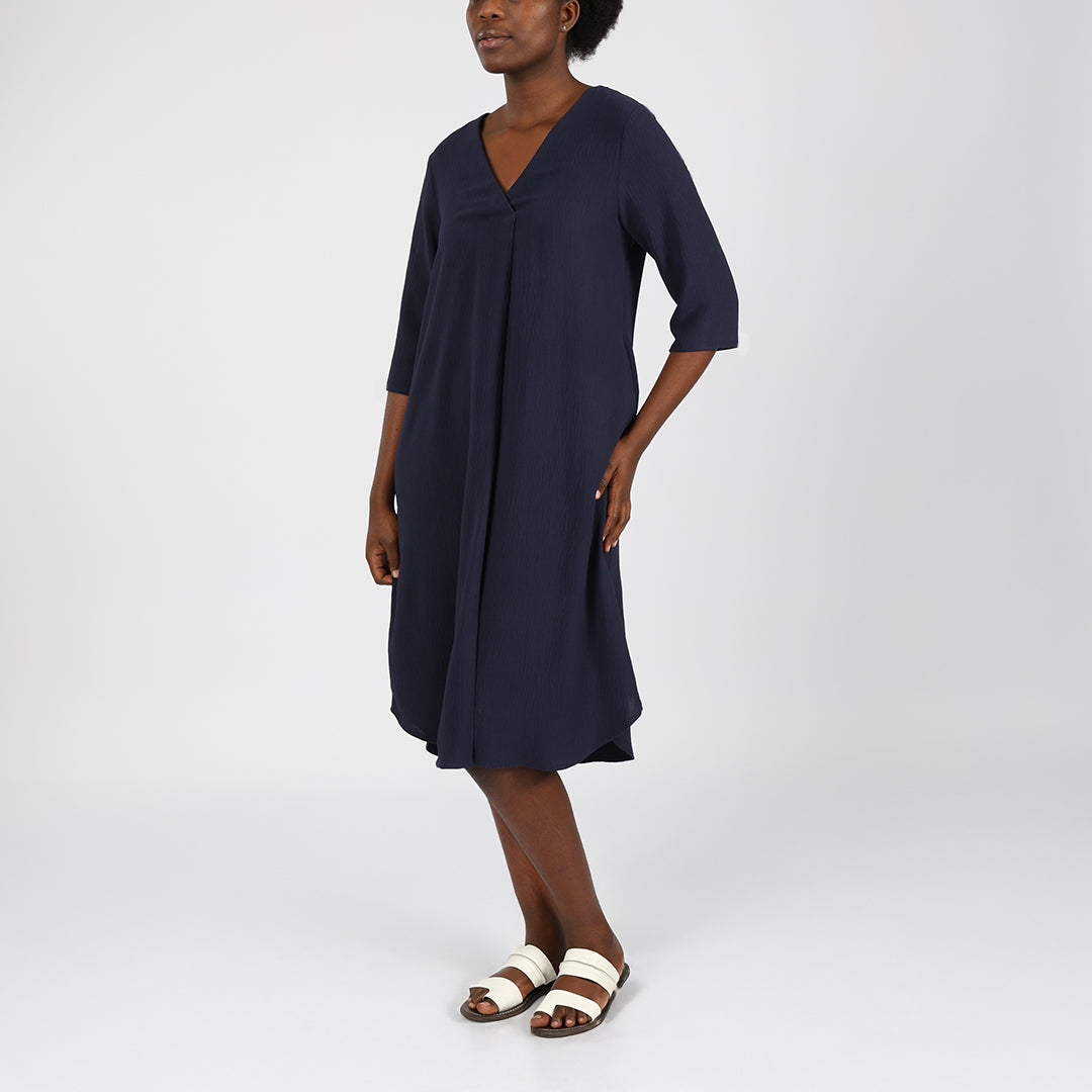 Alora Ladies Navy Dress