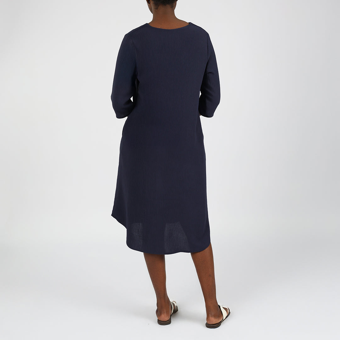 Alora Ladies Navy Dress
