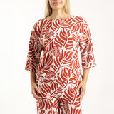 Alora Ladies Rust Top