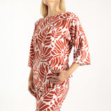 Alora Ladies Rust Top