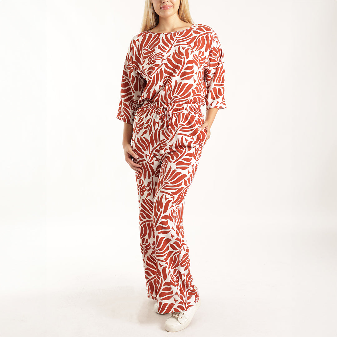 Alora Ladies Rust Pants