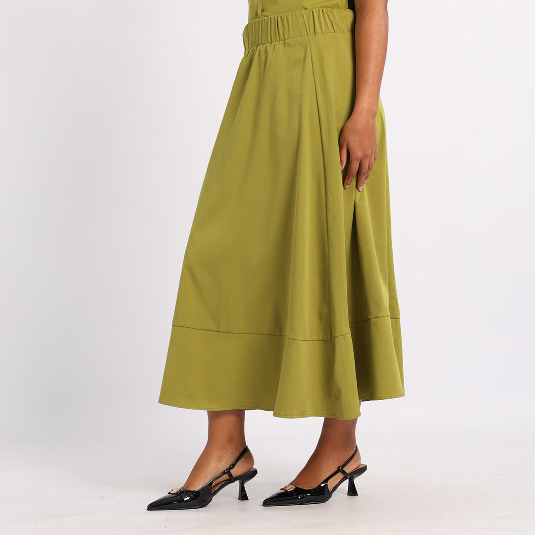 Alora Ladies Chartuse Skirt