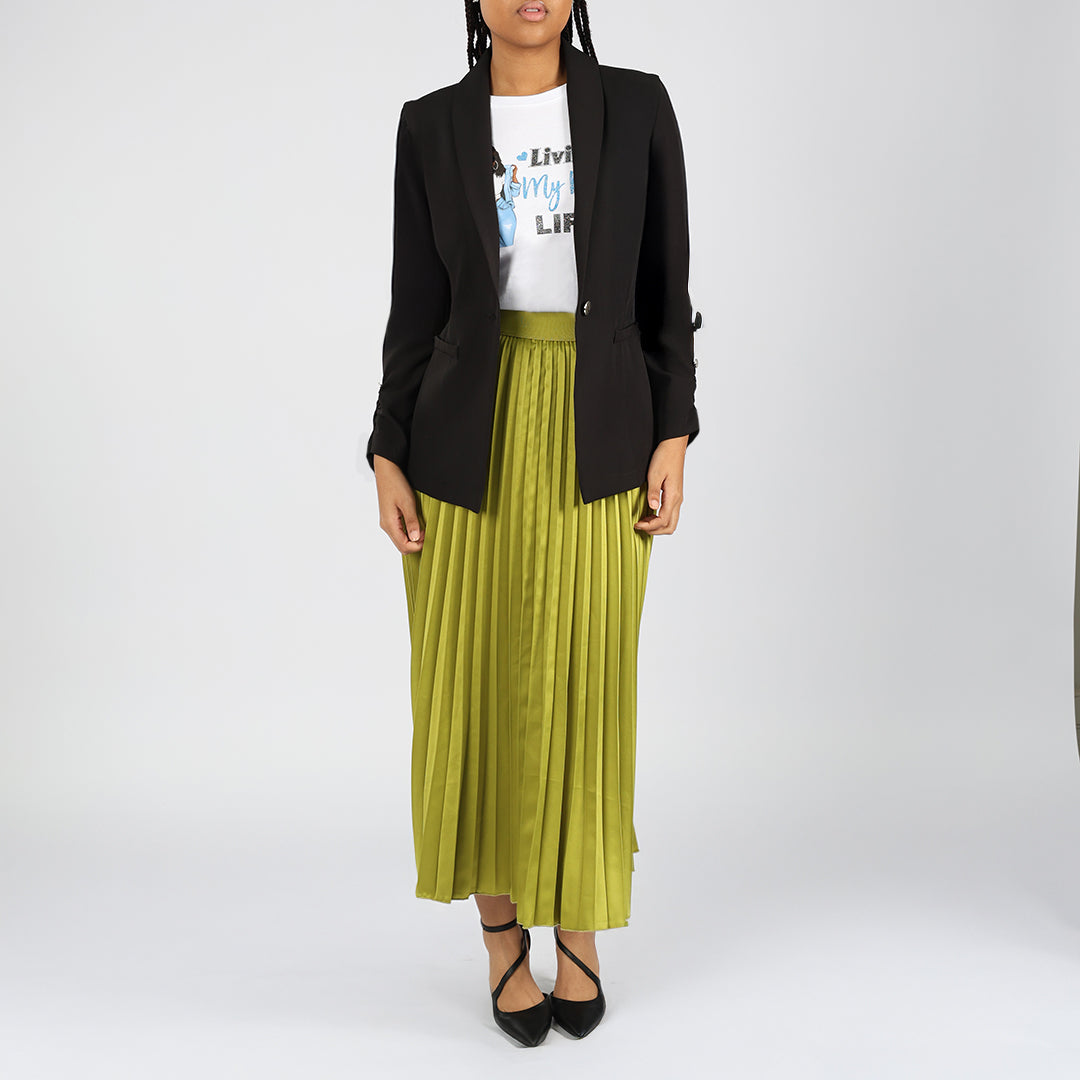 Alora Ladies Chartreuse Skirt