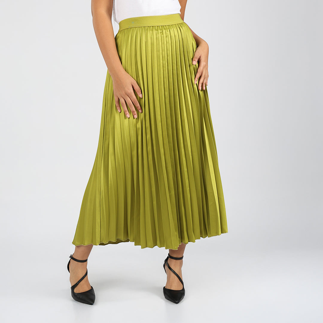 Alora Ladies Chartreuse Skirt