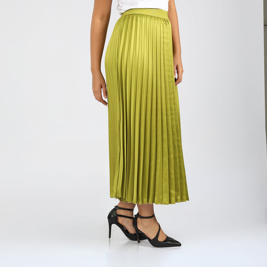 Alora Ladies Chartreuse Skirt