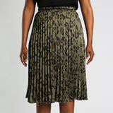 Alora Ladies Olive Skirt