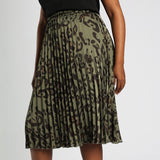 Alora Ladies Olive Skirt