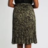 Alora Ladies Olive Skirt
