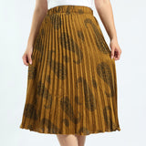 Alora Ladies Mustard Paisley Skirt