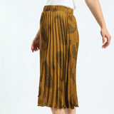 Alora Ladies Mustard Paisley Skirt