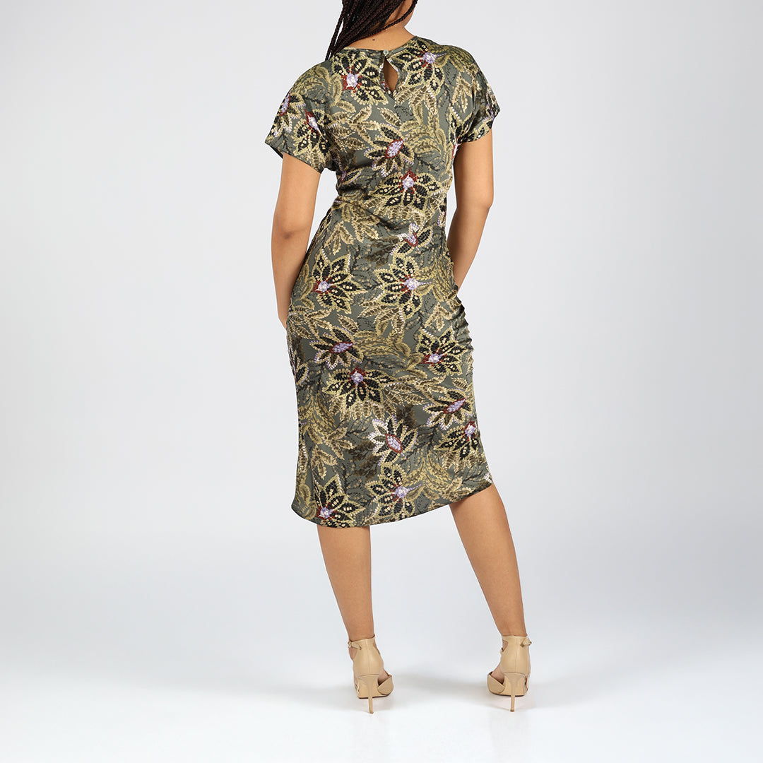 Ladies Alora Sage/Grey Dress