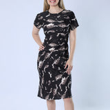 Alora Ladies Blk/Wht Dress ALORA Fashion Fusion