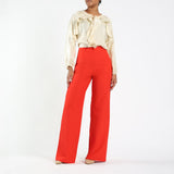 Orange Wide Leg Pants