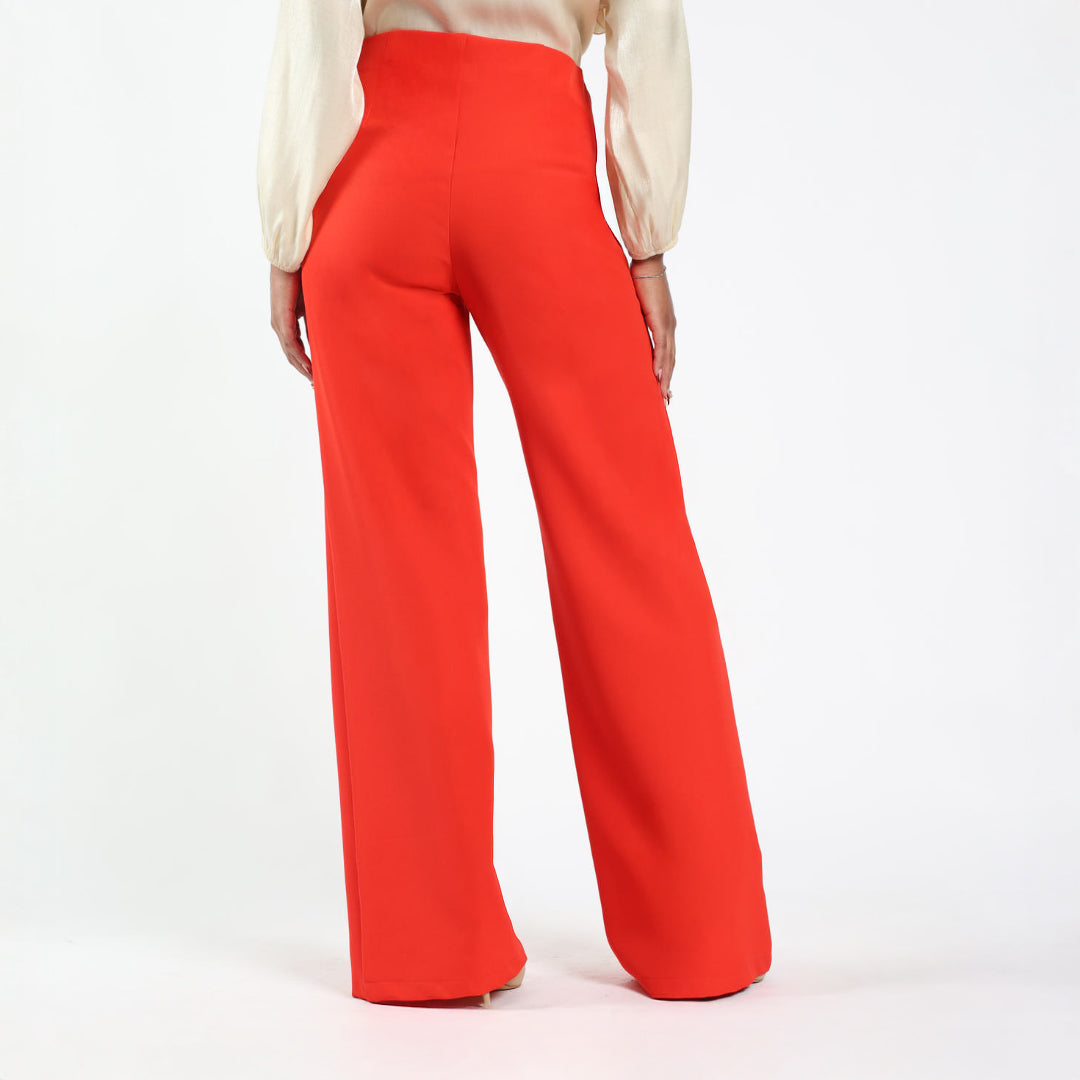 Orange Wide Leg Pants