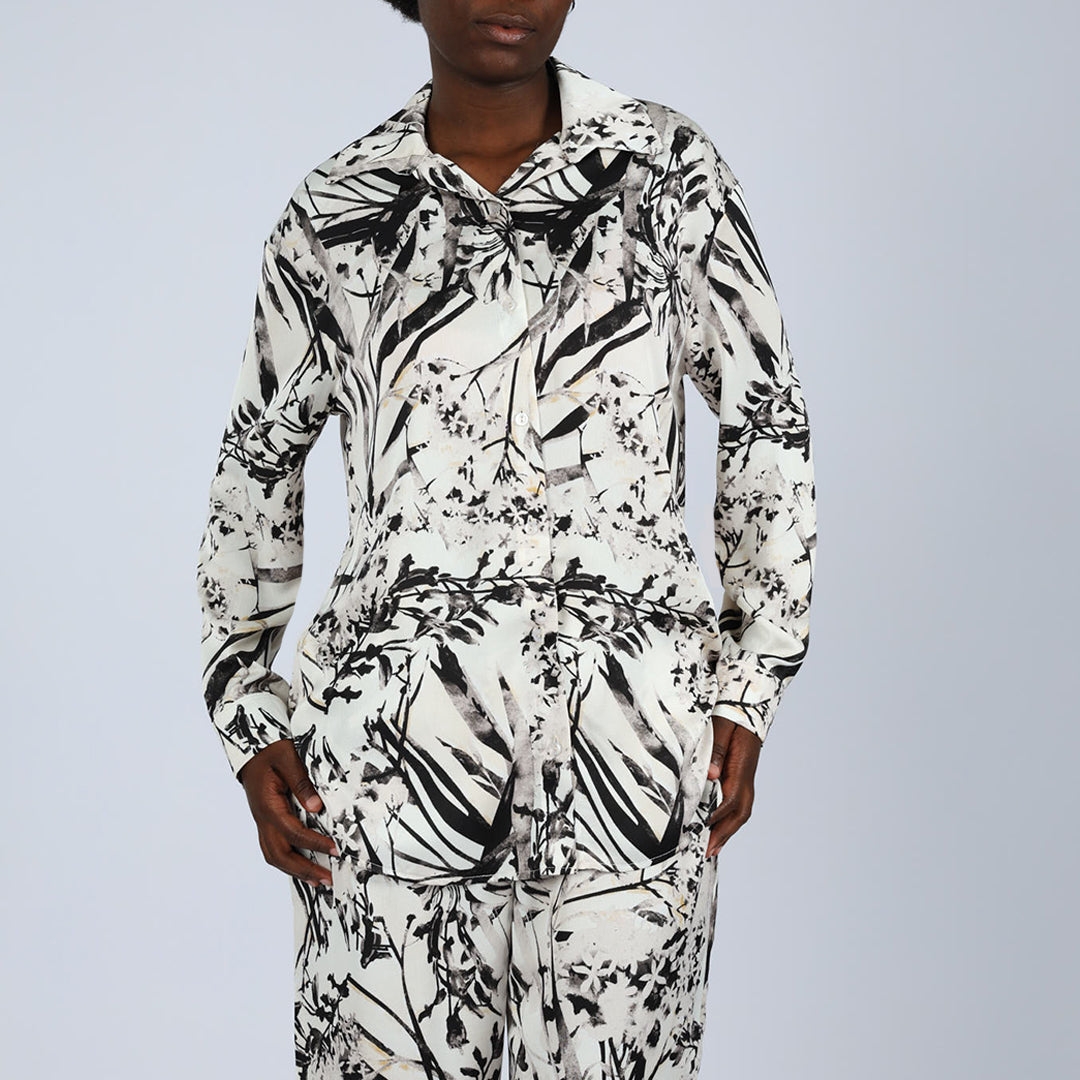 Alora Ladies Blk/Cream Top