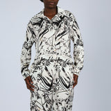 Alora Ladies Blk/Cream Top