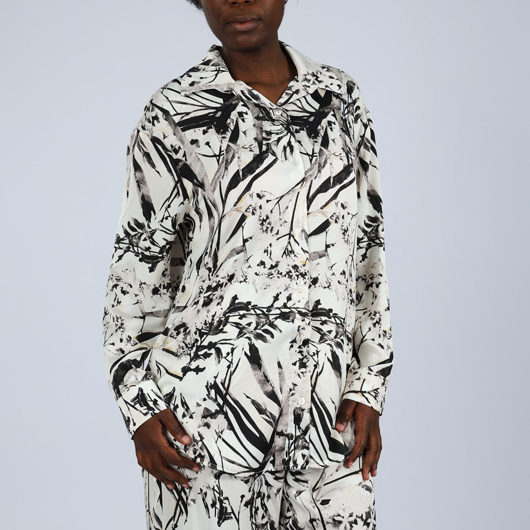 Alora Ladies Blk/Cream Top