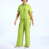 Green Wide Leg Pants