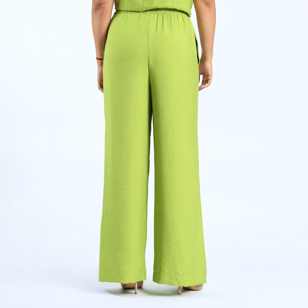 Green Wide Leg Pants