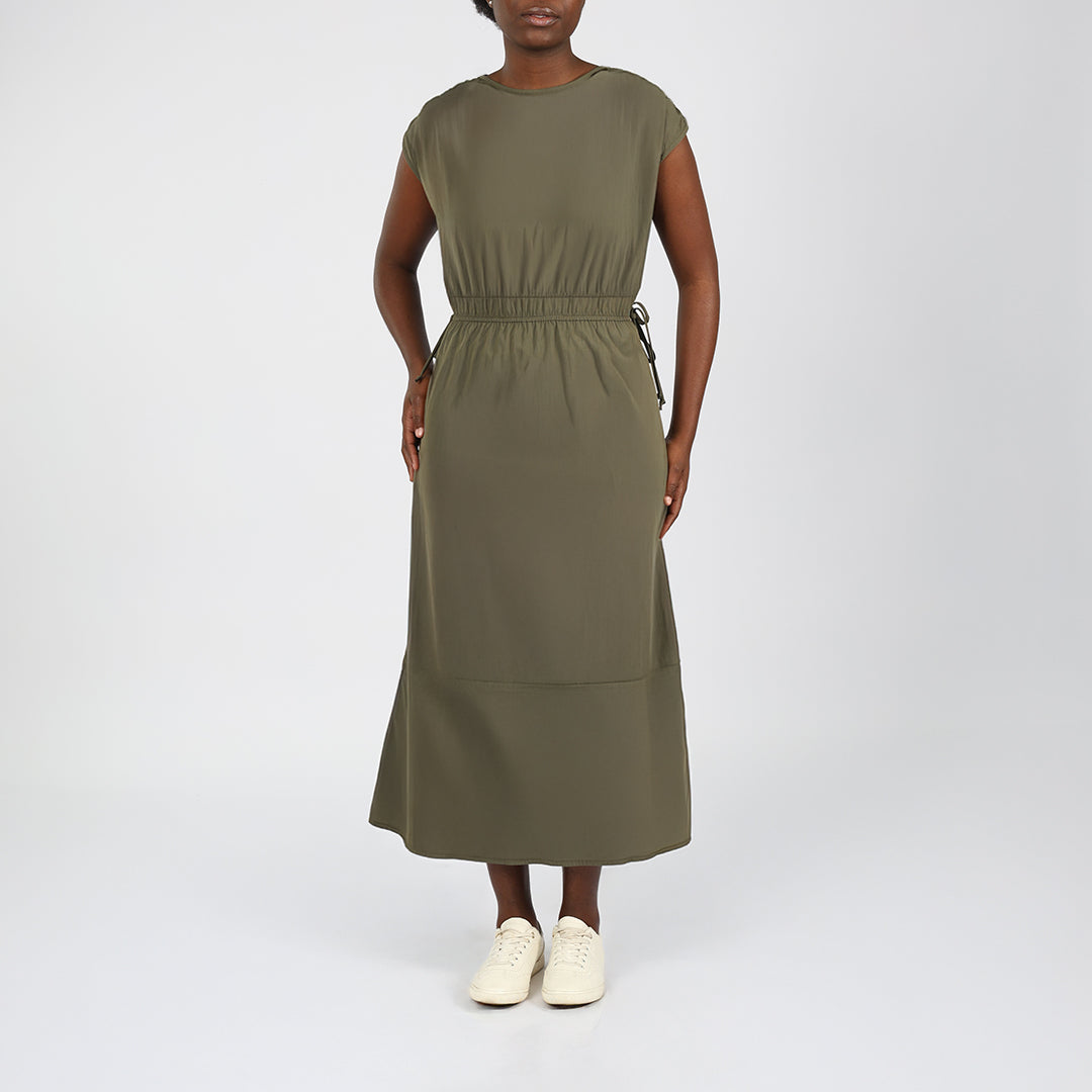 Alora Ladies Olive Dress