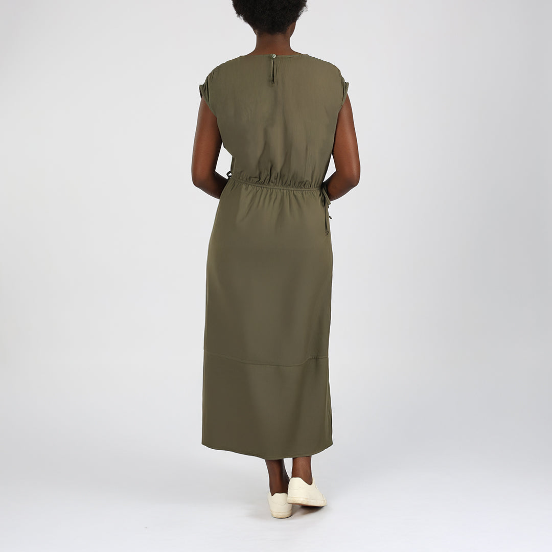 Alora Ladies Olive Dress