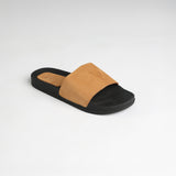 Suede Leather Slide.Zaff Embossing.