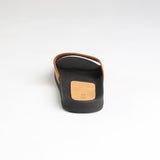 Suede Leather Slide.Zaff Embossing.