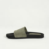 Suede Leather Slide.Zaff Embossing.