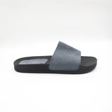 Suede Leather Slide.Zaff Embossing.