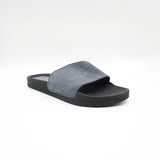 Suede Leather Slide.Zaff Embossing.