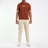MENS ZAFF STONE COTTON JOGGER WITH ZIP DETAIL