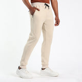 MENS ZAFF STONE COTTON JOGGER WITH ZIP DETAIL