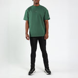 Evolve Dark Green Printed Tee