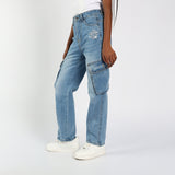 TRB Girls Mid Blue Jeans