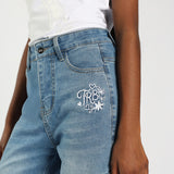 TRB Girls Mid Blue Jeans