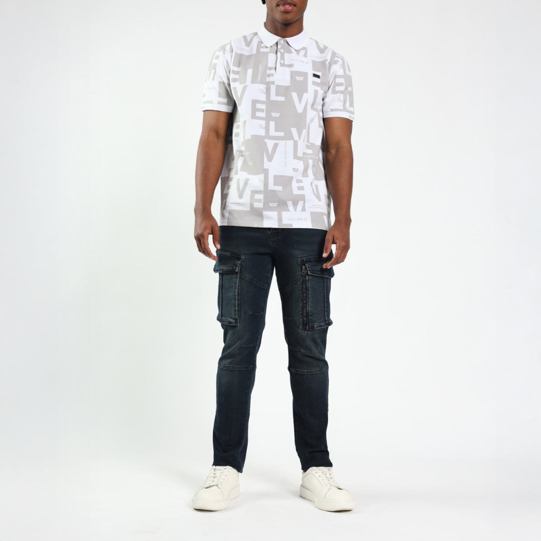 Evolve Mens AOP White Golfer