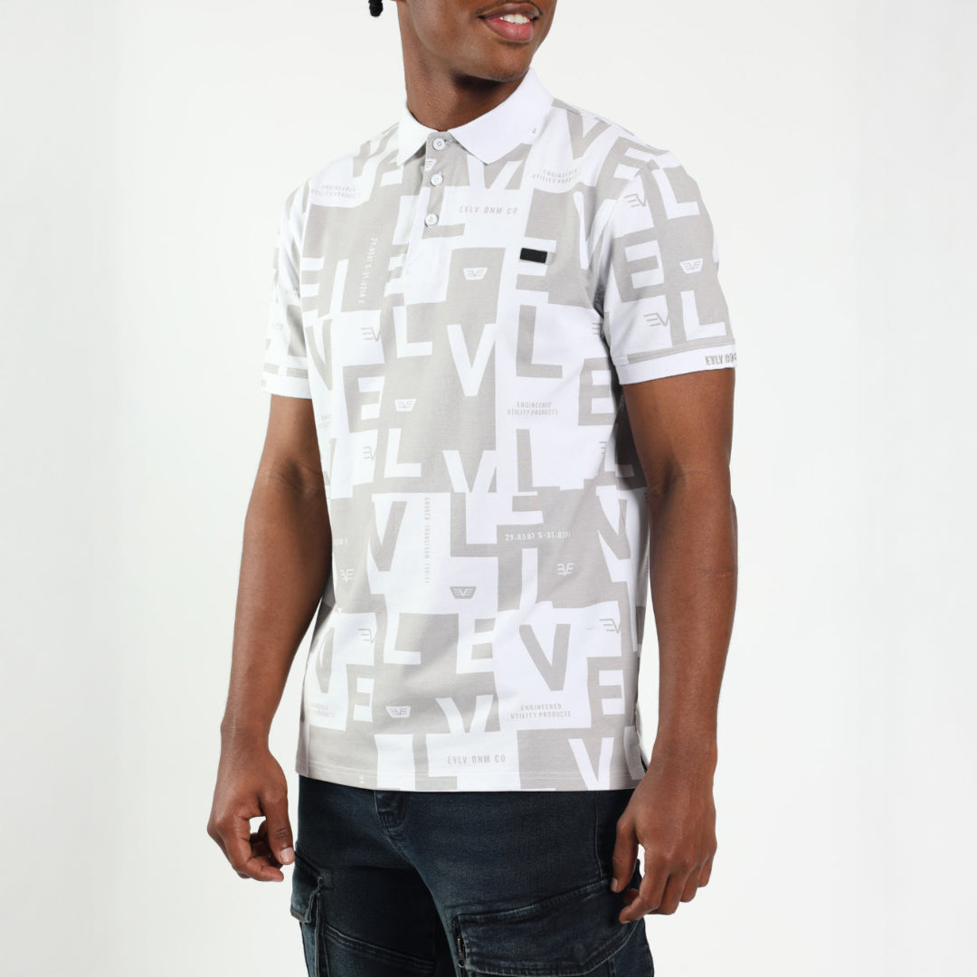 Evolve Mens AOP White Golfer