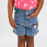 TRB Girls Mid Blue Short