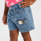 TRB Girls Mid Blue Short
