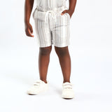 Grey Stripe Shorts