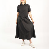 Ladies Black Boxy Shirt