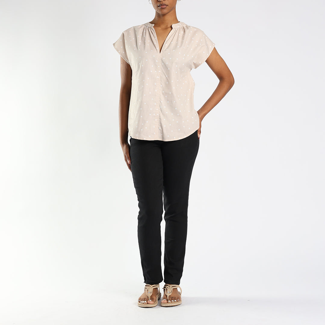 Alora Ladies Polka Dot Stone Top
