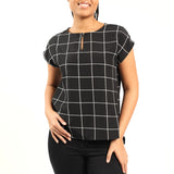 Alora Ladies Blk/Wht Top