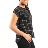 Alora Ladies Blk/Wht Top