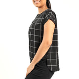 Alora Ladies Blk/Wht Top