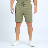 MENS ZAFF OLIVE WOVEN SHORTS