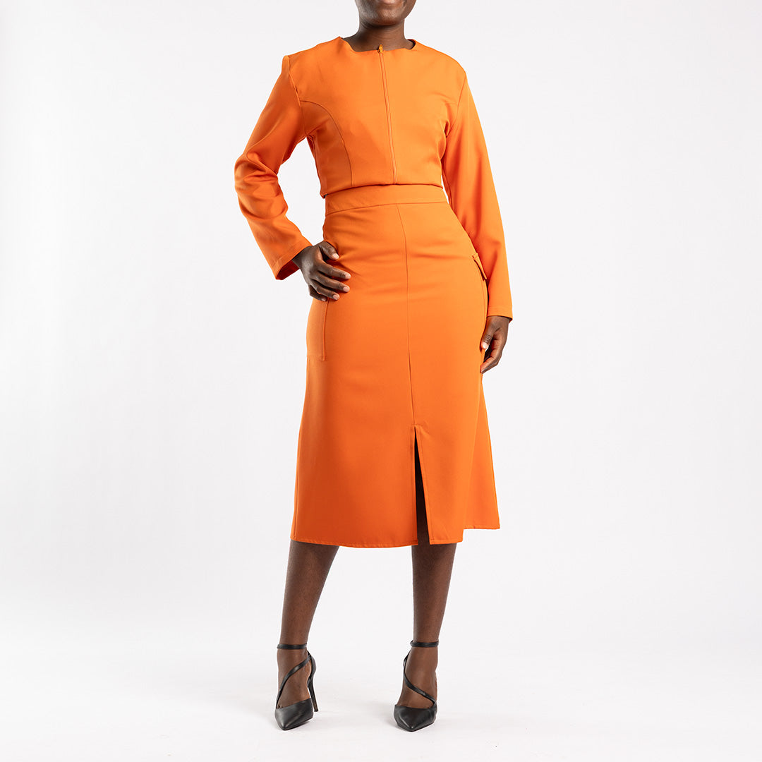 Alora Ladies Rust Skirt