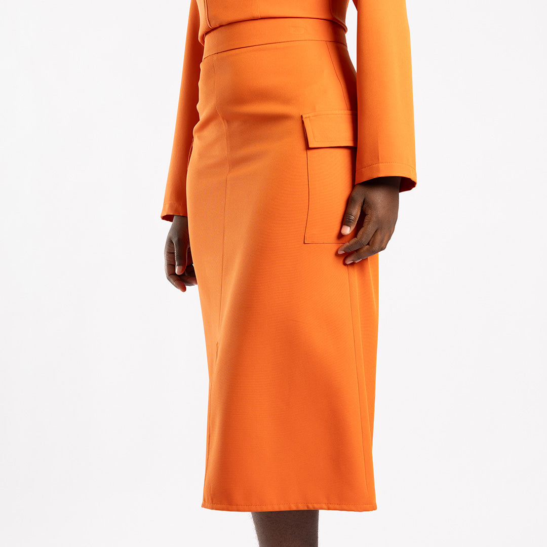 Alora Ladies Rust Skirt
