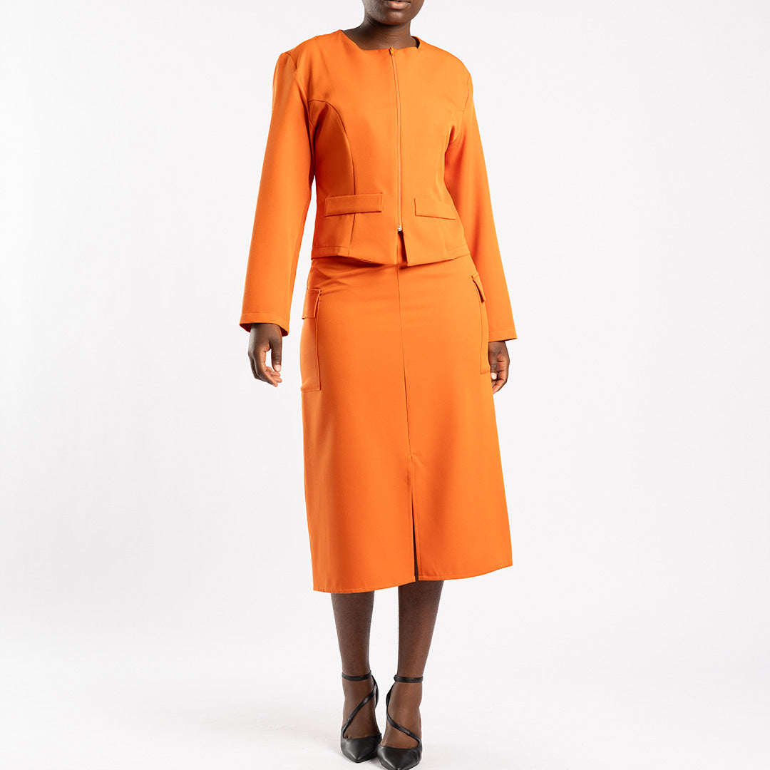 Alora Ladies Rust Jacket